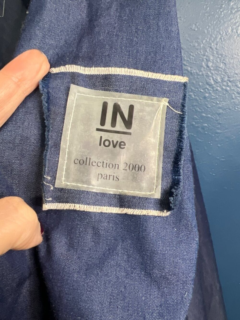 Vintage Strapless Denim Maxi Dress By In Love Paris - Picture 6 of 13